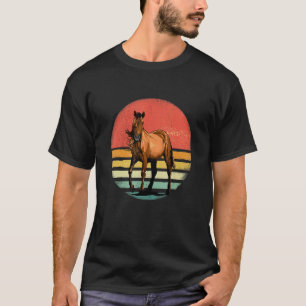 Retro Vintage Horse Farm Animal Horseback Riding H T-Shirt
