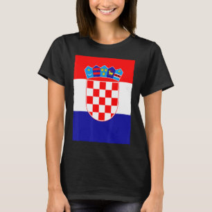 Retro Vintage Hrvatska Croatia National Flag T-Shirt