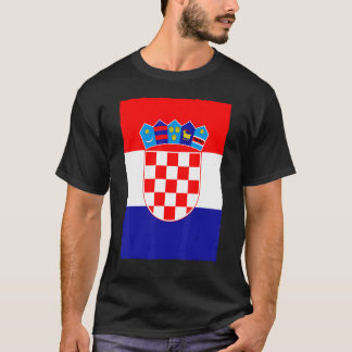 Retro Vintage Hrvatska Croatia National Flag T-Shirt