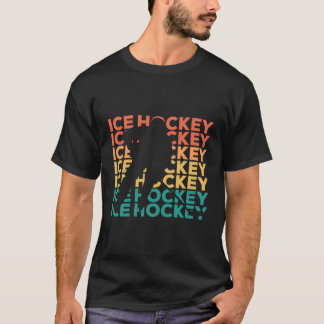 Retro Vintage Ice Hockey Gift For Ice Hockey Playe T-Shirt