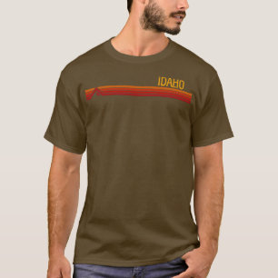 Retro vintage Idaho mountain and stripes design TS T-Shirt