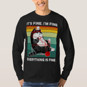 Retro Vintage Its Fine I'm Fine Everything Is Fine T-Shirt