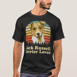 Retro Vintage Jack Russell Terrier Dog Lover 70s D T-Shirt