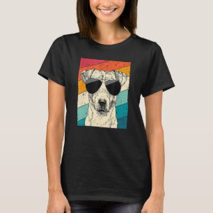 Retro Vintage Jack Russell Terrier with Sunglasses T-Shirt
