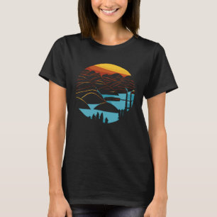 Retro Vintage Japanese Landscape Abstract Graphic T-Shirt