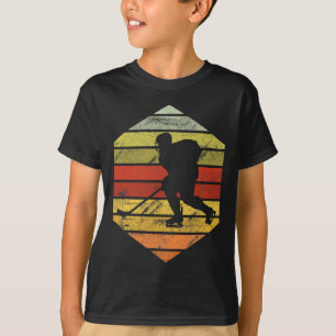 Retro Vintage Jersey Ice Hockey Player Striker  T-Shirt
