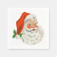 Retro Vintage Jolly Santa Claus Christmas