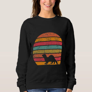 Retro Vintage Just A Ferret Present Sweatshirt