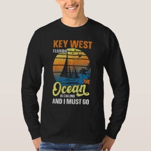 Retro Vintage Key Largo Family Vacation Matching F T-Shirt