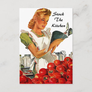 Retro Vintage Kitchen Bridal Shower Invitations