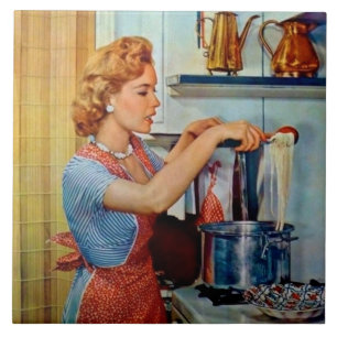 retro vintage kitchen decor tile