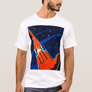 Retro Vintage Kitsch Sci Fi USSR Soviet Space T-Shirt