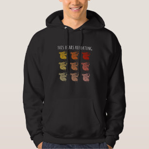 Retro Vintage Koala Bear Repeating Bear Lover Pun Hoodie