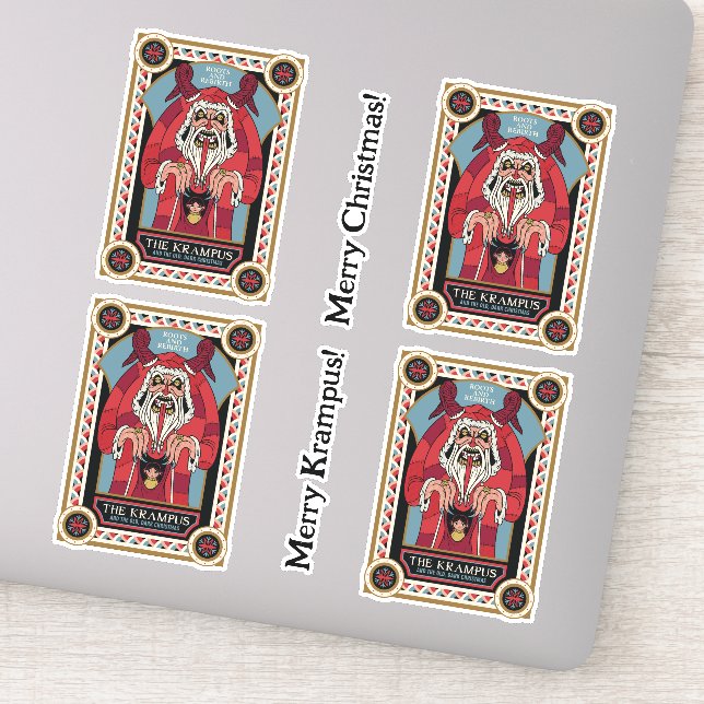 Retro Vintage Krampus & the Old, Dark Christmas (Detail)