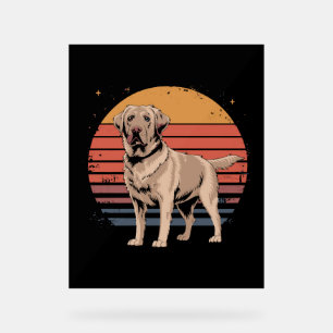 Retro Vintage Labrador Retriever Dog Lover Gifts Acrylic Sign