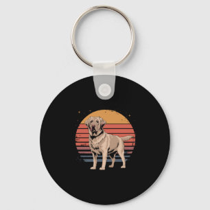 Retro Vintage Labrador Retriever Dog Lover Gifts Key Ring