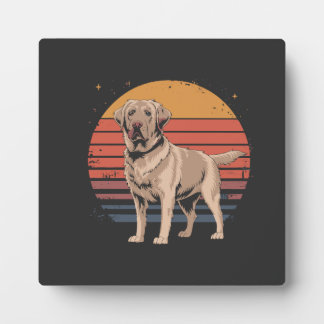Retro Vintage Labrador Retriever Dog Lover Gifts Plaque