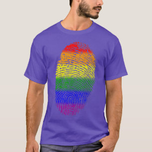 Retro Vintage LGBT Gay Its In My DNA Rainbow Flag T-Shirt