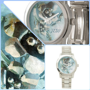 Retro Vintage Lily Brooch Feminine Glam Watch