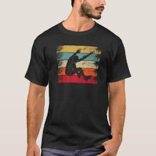 Retro Vintage Long Jump Track And Field Long Jump T-Shirt