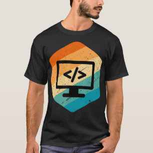 Retro Vintage Look Web Developer  CSS JavaScript T-Shirt