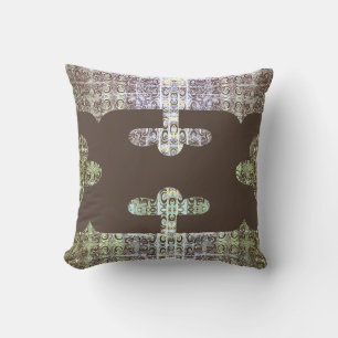 Retro Vintage looking abstract pattern Cushion