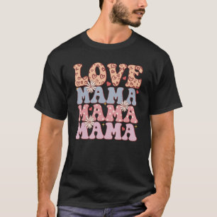 Retro Vintage Love Mama Stacked Sweetheart Mama Va T-Shirt