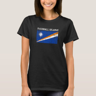 Retro Vintage Marshall Islands Flag Marshallese Ro T-Shirt