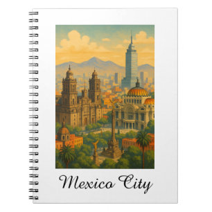 Retro Vintage Mexico City CDMX Travel Notebook