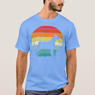 Retro Vintage Miniature Bull Terrier Dog Lovers Gi T-Shirt