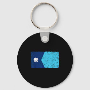 Retro vintage minnesota state flag men women kids  key ring