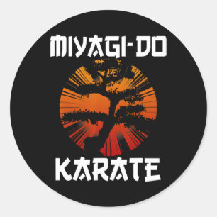 Retro Vintage Miyagi-do Karate Life Bonsai Tree Ma Classic Round Sticker