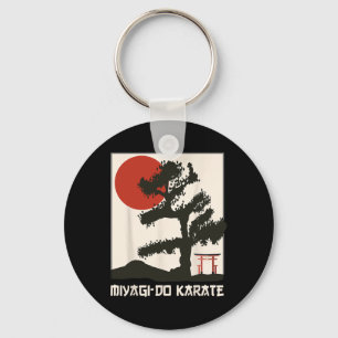 Retro Vintage Miyagi-do Karate Life Bonsai Tree Ma Key Ring