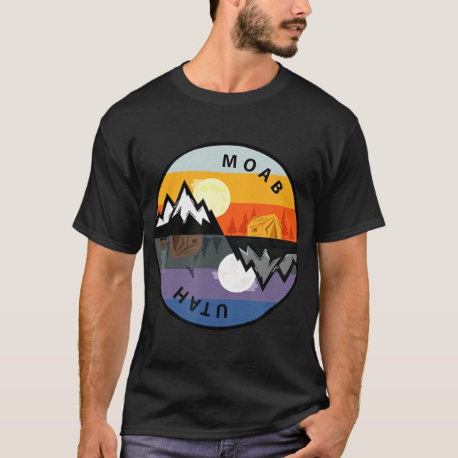 Retro Vintage Moab Utah Souvenir T-Shirt (Front)