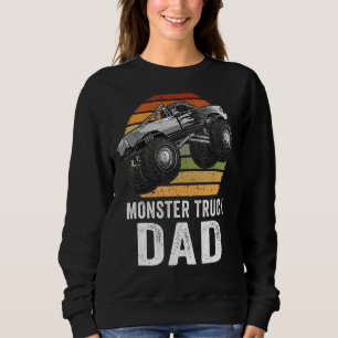 Retro Vintage Monster Truck Dad Cars Men Father's Sweatshirt