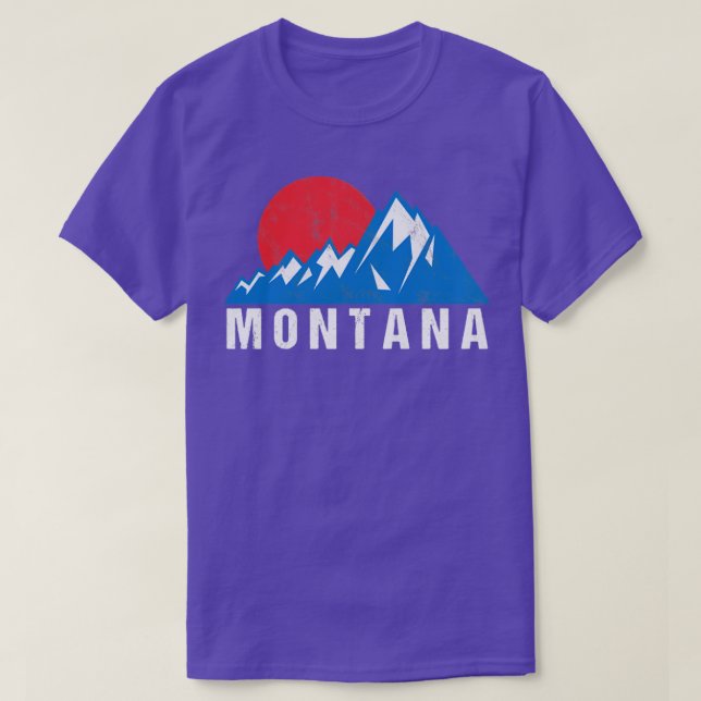 Retro Vintage Montana7  T-Shirt (Design Front)
