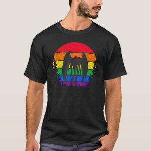 Retro Vintage Mothman Gay Pride Point pleasant Cry T-Shirt