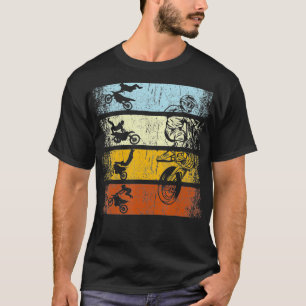 Retro Vintage Motocross Motorsport Offroad Stunt T-Shirt