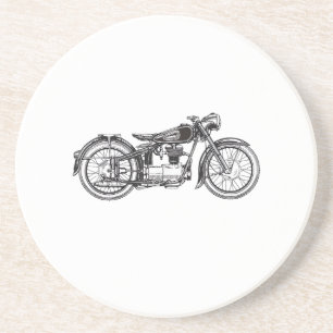 Retro Vintage Motorcycle _ I Love My Motorcycle Coaster