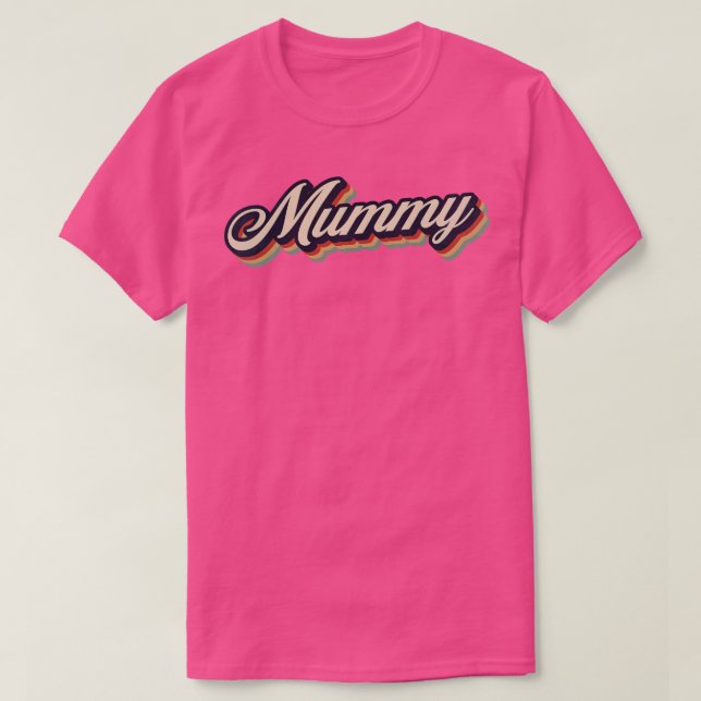 Retro Vintage Mummy T-Shirt (Design Front)