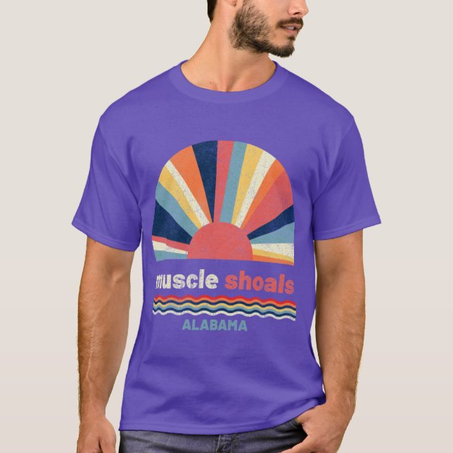 Retro Vintage Muscle Shoals T-Shirt (Front)