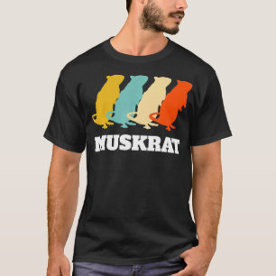 Retro Vintage Muskrat  T-Shirt