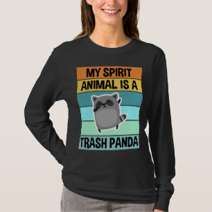 Retro Vintage My Spirit Animal Is A Trash Panda Ra T-Shirt