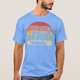 Retro Vintage Needs Salt Funny Cooking Chef T-Shirt