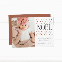 Retro Vintage Noel Holiday Card
