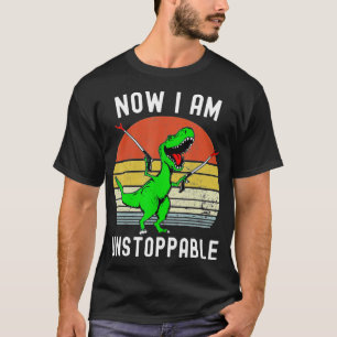 Retro Vintage Now I Am Unstoppable Trex Funny TRex T-Shirt