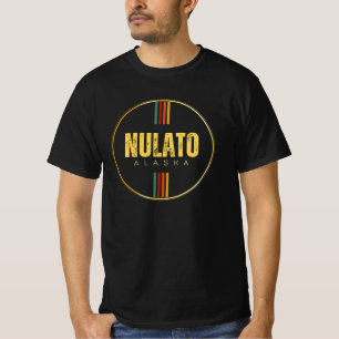 Retro vintage Nulato city alaska state 70s groovy  T-Shirt