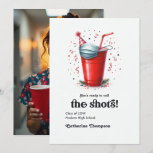 Retro Vintage Nurse Graduation Photo Announcement