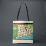 Retro, Vintage Ohio Map Tote Bag<br><div class="desc">A very old,  retro map postcard greeting from Ohio repurposed as a shoulder  tote!</div>