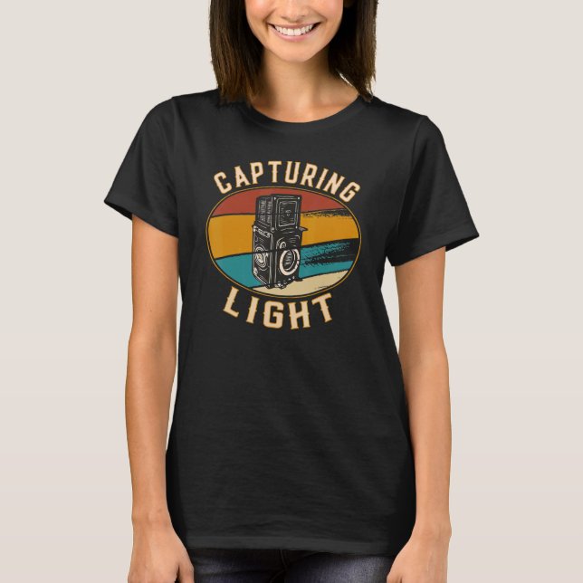 Retro Vintage Old Photography  Capturing Light T-Shirt (Front)
